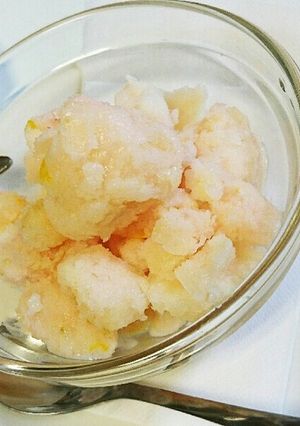 簡単‼桃ヨーグルトのシャーベット-レシピのメイン写真