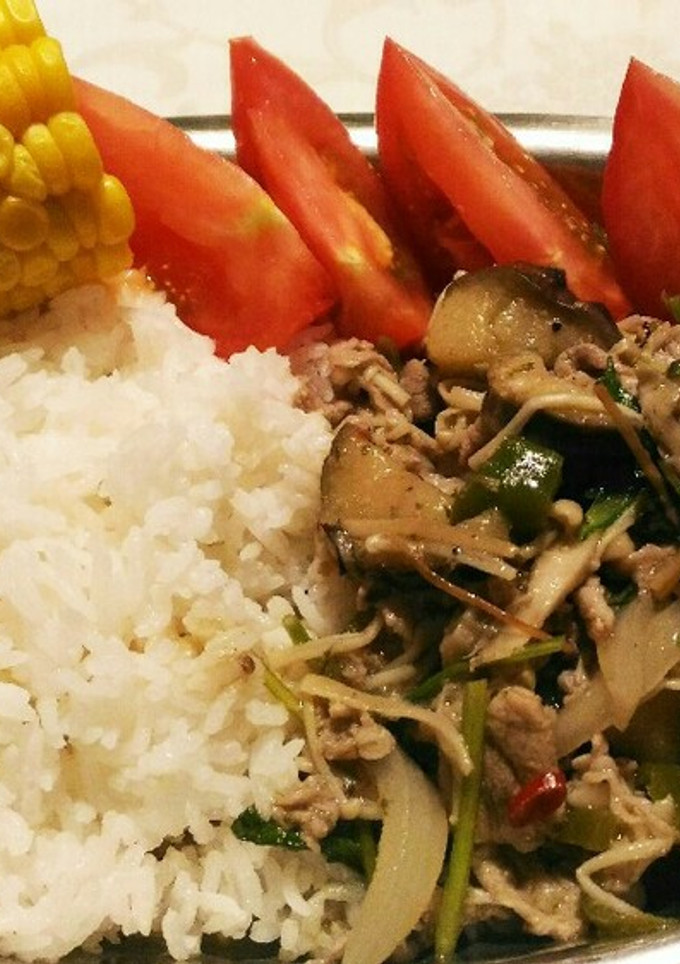 豚肉とパクチーのタイ風炒め-レシピのメイン写真
