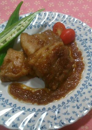 豚バラブロックの梨ソースがけ-レシピのメイン写真