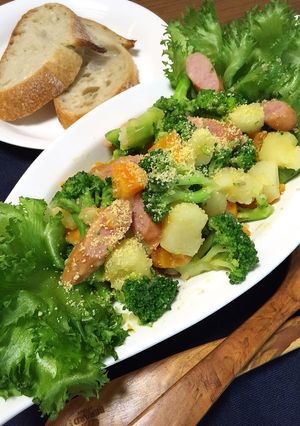鍋ひとつ♪簡単過ぎる温野菜サラダ-レシピのメイン写真