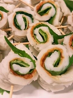 簡単お弁当☺竹輪の大葉巻き作り置きおかず-レシピのメイン写真