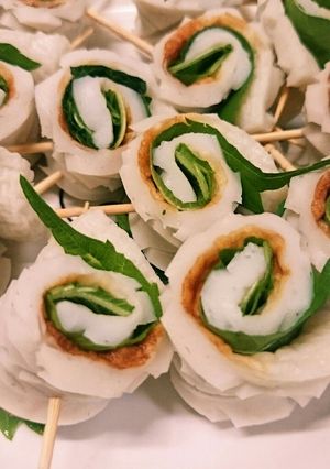 簡単お弁当☺竹輪の大葉巻き作り置きおかず-レシピのメイン写真