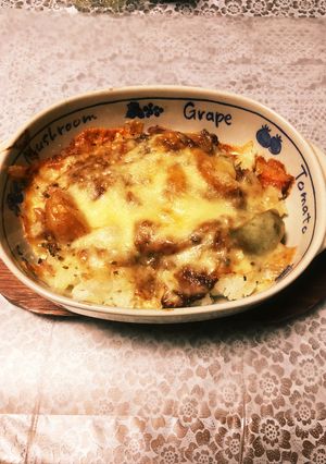 残りご飯とシチューでお手軽リメイクドリア-レシピのメイン写真