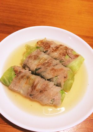 簡単☆豚バラでロールキャベツ風-レシピのメイン写真