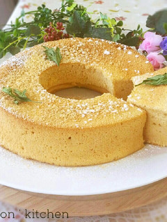 美レシピ♥きな粉とお豆腐のシフォンケーキ-レシピのメイン写真