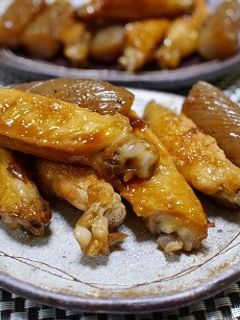 鶏手羽中とコンニャクの照り煮-レシピのメイン写真