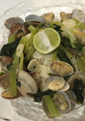 鉄分葉酸カルシウムたっぷりそうめん！-レシピのメイン写真