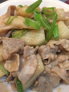 山芋と豚肉のポン酢炒め-レシピのメイン写真