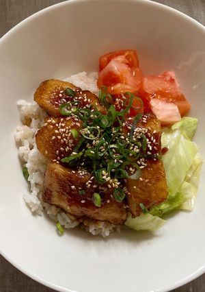 パンガシウスの蒲焼風丼-レシピのメイン写真
