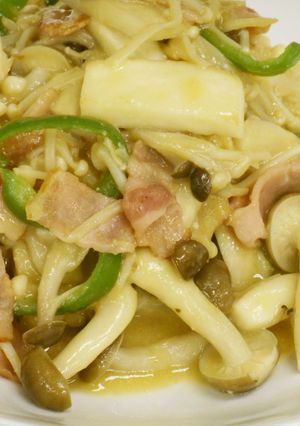たっぷりキノコの生姜味噌炒め-レシピのメイン写真