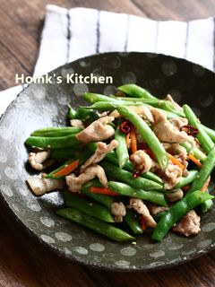 いんげんと豚肉のナンプラー炒め-レシピのメイン写真