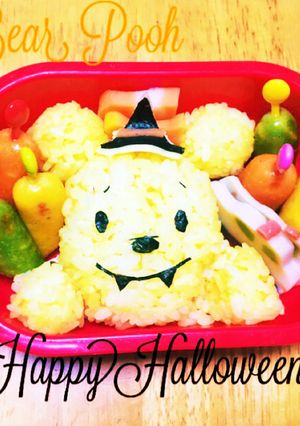 Halloweenくまのプーさんキャラ弁-レシピのメイン写真