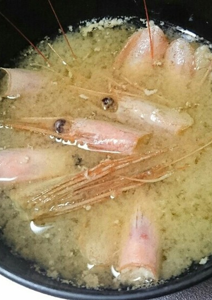 エビの頭のみそ汁-レシピのメイン写真