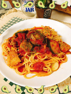 チキンとズッキーニのトマトパスタ-レシピのメイン写真