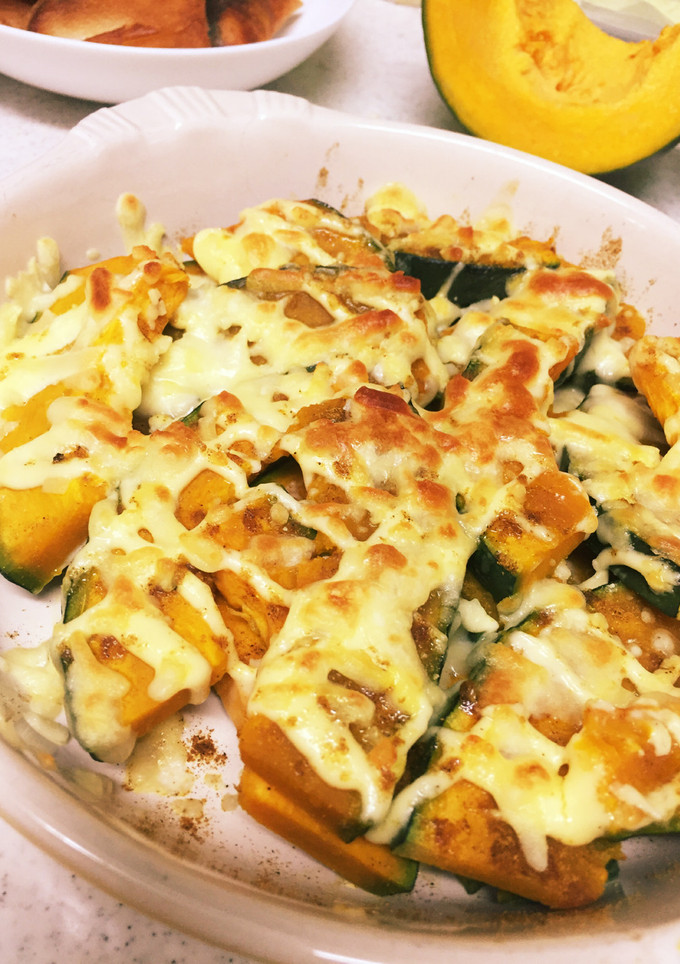 かぼちゃのカレーマヨチーズ焼き-レシピのメイン写真