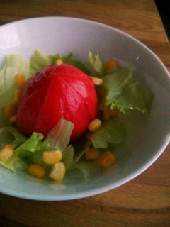 一手間で♪まるごと美味しいトマトサラダ。-レシピのメイン写真