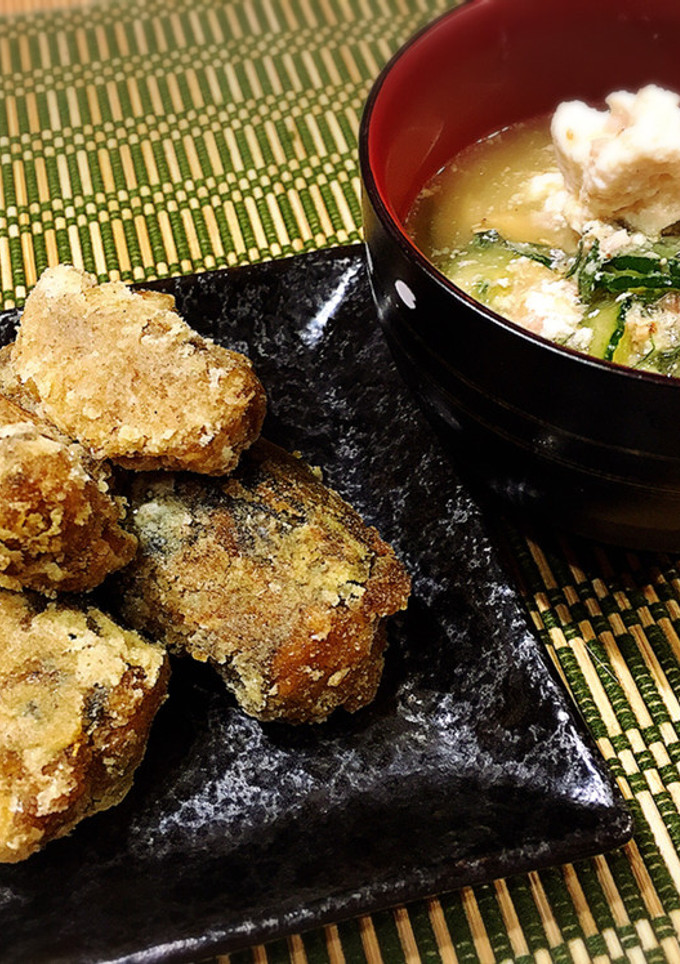 時短！さば缶でカレー衣の揚げ焼き&冷や汁-レシピのメイン写真