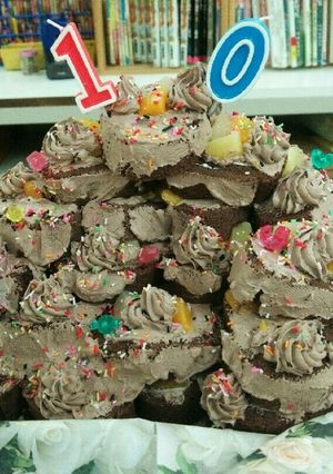 ロールケーキタワー-レシピのメイン写真