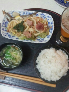 焼きうどん定食(血管ダイエット食889)-レシピのメイン写真