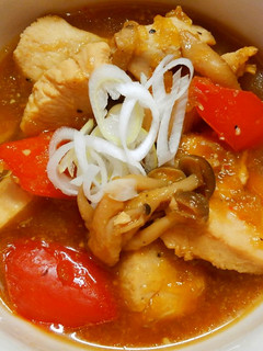 鶏むね肉の炒め煮♡りんごの和風ソース！-レシピのメイン写真