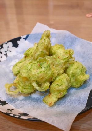 田中家の”育ちすぎたオクラ”のかき揚げ-レシピのメイン写真