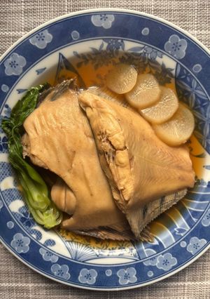 カレイの黒酢煮-レシピのメイン写真