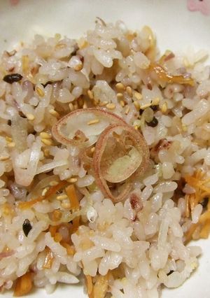 干し貝柱の炊き込みご飯（ミョウガ入り）-レシピのメイン写真