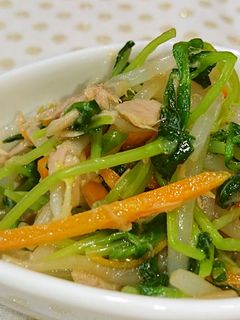 豆苗とツナのナムル-レシピのメイン写真