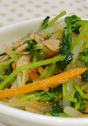 豆苗とツナのナムル-レシピのメイン写真
