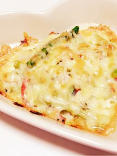 ☆簡単☆アスパラとカニカマのチーズ焼き-レシピのメイン写真