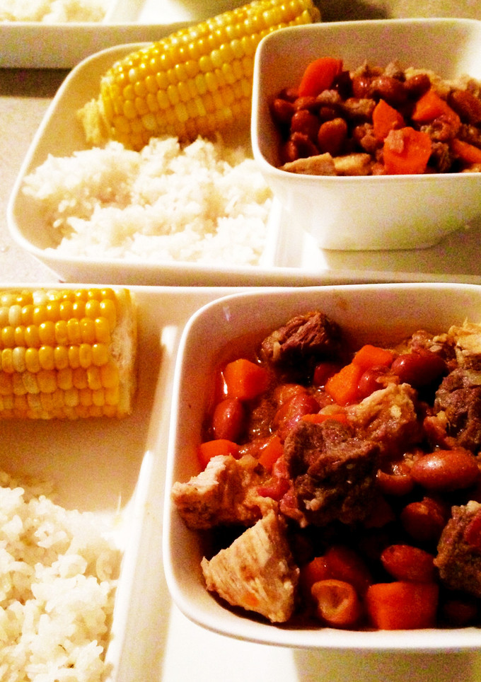 3種のお肉と豆の煮込み(圧力鍋)-レシピのメイン写真