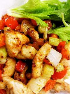 鶏むね肉と野菜のマヨソース炒め-レシピのメイン写真