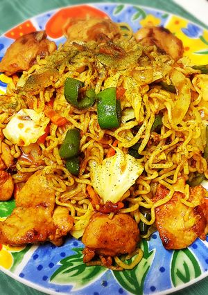 簡単、焼きそばアレンジカレー風味-レシピのメイン写真