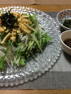 水菜と大根とキュウリのサラダ-レシピのメイン写真