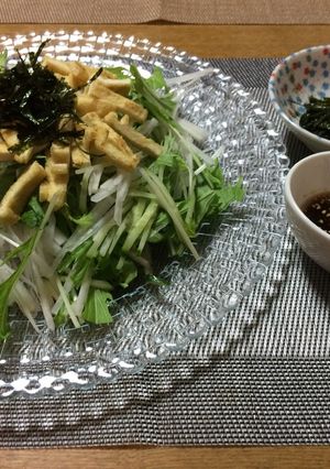水菜と大根とキュウリのサラダ-レシピのメイン写真