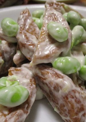 簡単！さつま揚げと枝豆のわさびマヨあえ☆-レシピのメイン写真