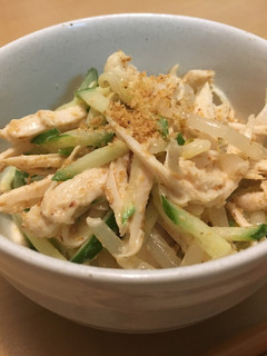 絶品✨鶏胸肉の胡麻マヨ和え(^○^)/-レシピのメイン写真