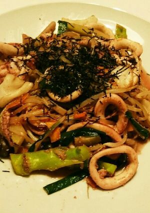 簡単!!いかとたらこの海鮮野菜炒め-レシピのメイン写真