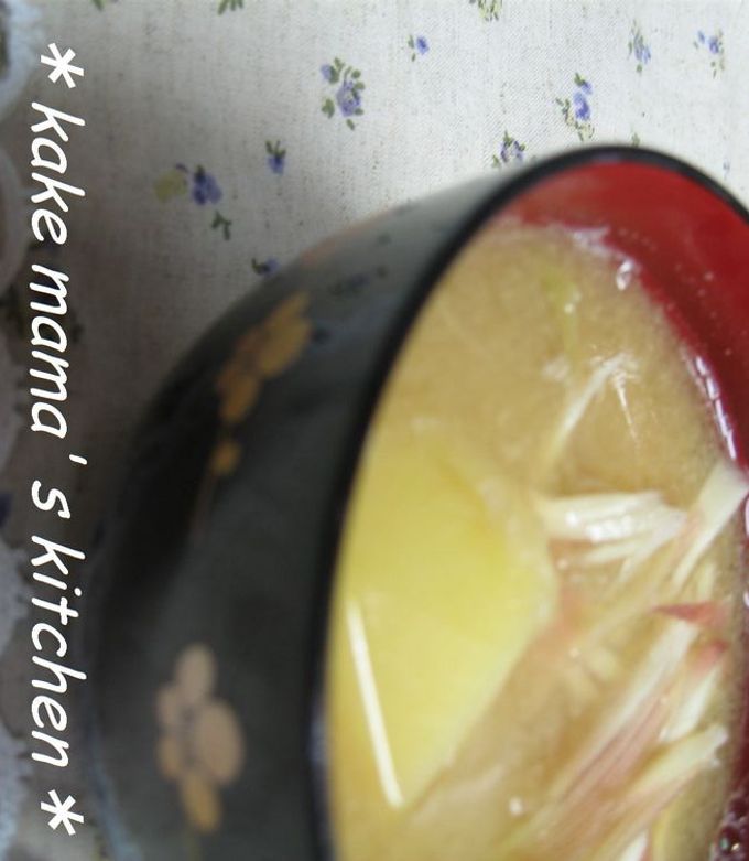 みょうが♡♥じゃがいもの味噌汁-レシピのメイン写真