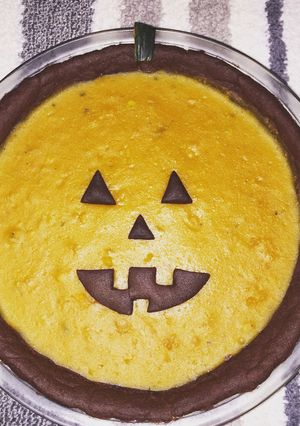 簡単濃厚かぼちゃのタルト♡ココア生地♡-レシピのメイン写真