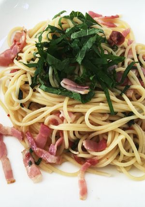 超簡単！大葉と梅干しのパスタ！-レシピのメイン写真