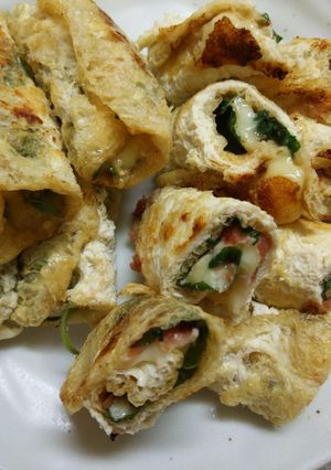 油揚げの青じそ巻き(ごま味噌&梅味)-レシピのメイン写真