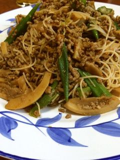 筍とひき肉のピリ辛ビーフン炒め-レシピのメイン写真