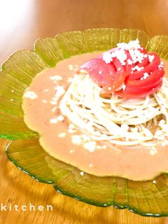 余ったスープで☆トマトスープの冷製パスタ-レシピのメイン写真