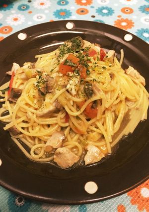 刺身の残り(いなだ)でパスタ-レシピのメイン写真