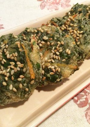 【大量消費】大葉の味噌餡ごま団子-レシピのメイン写真