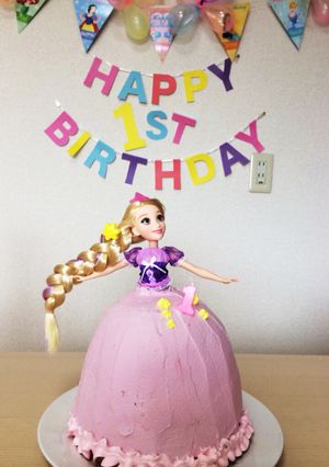 プリンセスのドレスケーキ♡ラプンツェル-レシピのメイン写真