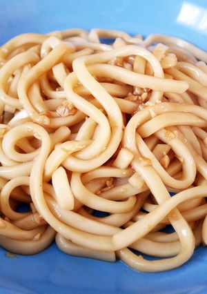 簡単！すき焼きタレのガーリックうどん-レシピのメイン写真