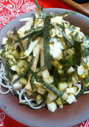 ひんやり!トロトロ!さっぱり和え蕎麦-レシピのメイン写真