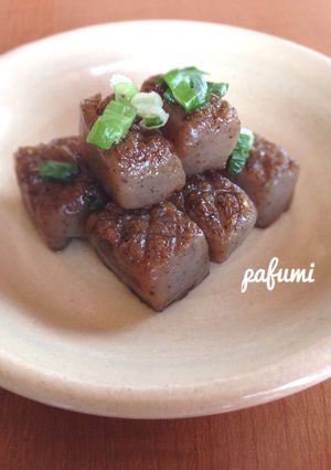 ☆バター醤油☆こんにゃくサイコロステーキ-レシピのメイン写真